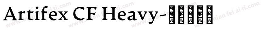 Artifex CF Heavy字体转换